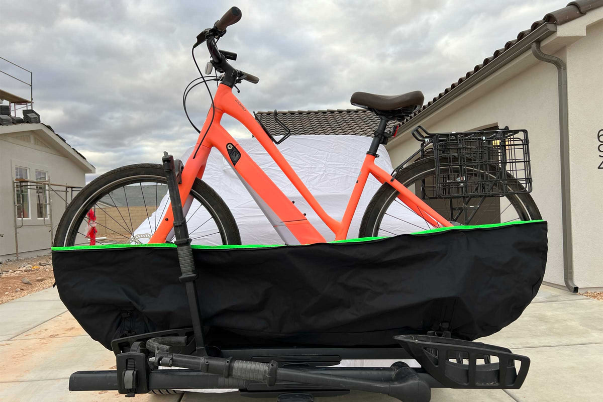 electric bicycle cover E-Bike Battery | Large Insulated Protection Reflective handles and trim eBike Bike Cover / Universal